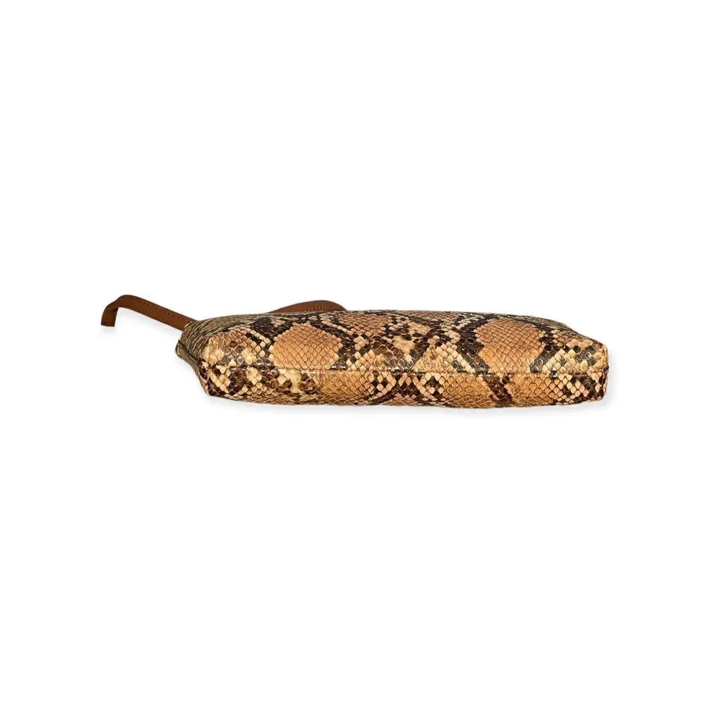 Calvin Klein Snake-Embossed Crossbody Bag Tan Brown | Small - Picture 7 of 12